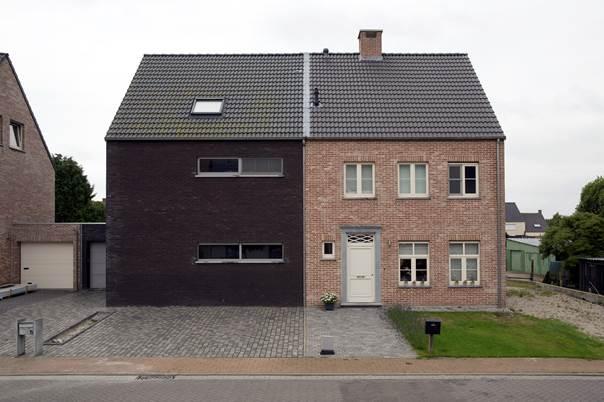 Foto van huizen in Zandvliet, België