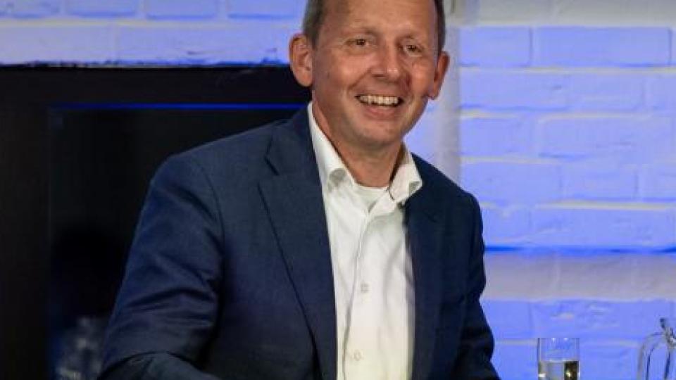 Andre van Lammeren tijdens zijn afscheidssymposium