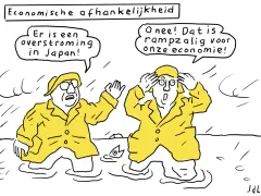 Economische onafhankelijkheid: "Er is een overstroming in Japan!" "Oh nee! Dat is rampzalig voor onze economie!"