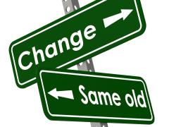 same old way, change