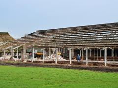 Gesloopte stal bij Havelte