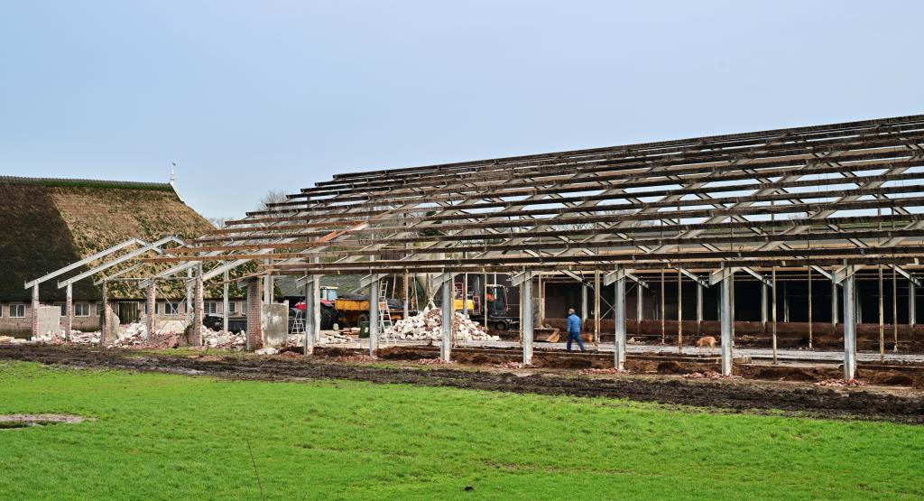 Gesloopte stal bij Havelte