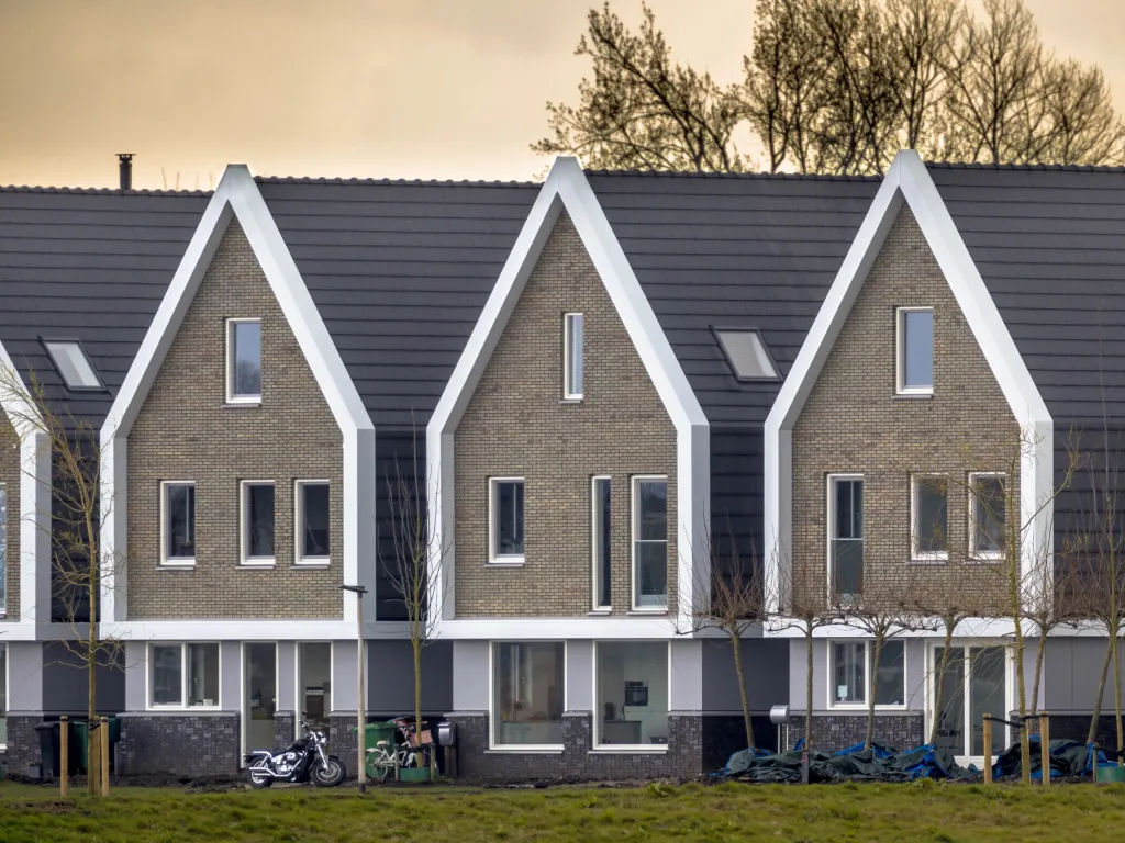 Photo of a row of modern houses