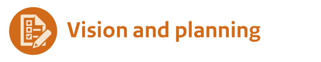 Vision and planning Header Vision and planning
