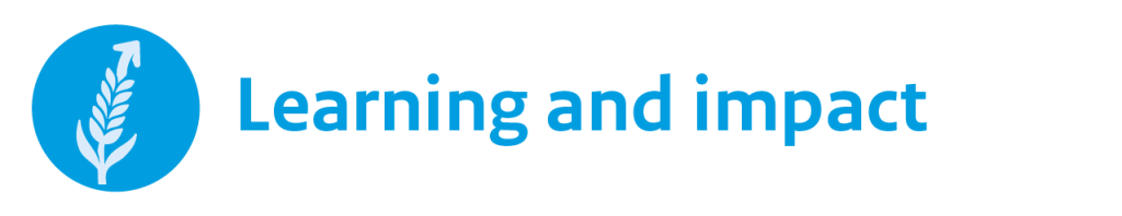 Learning and impact Header Learning and impact