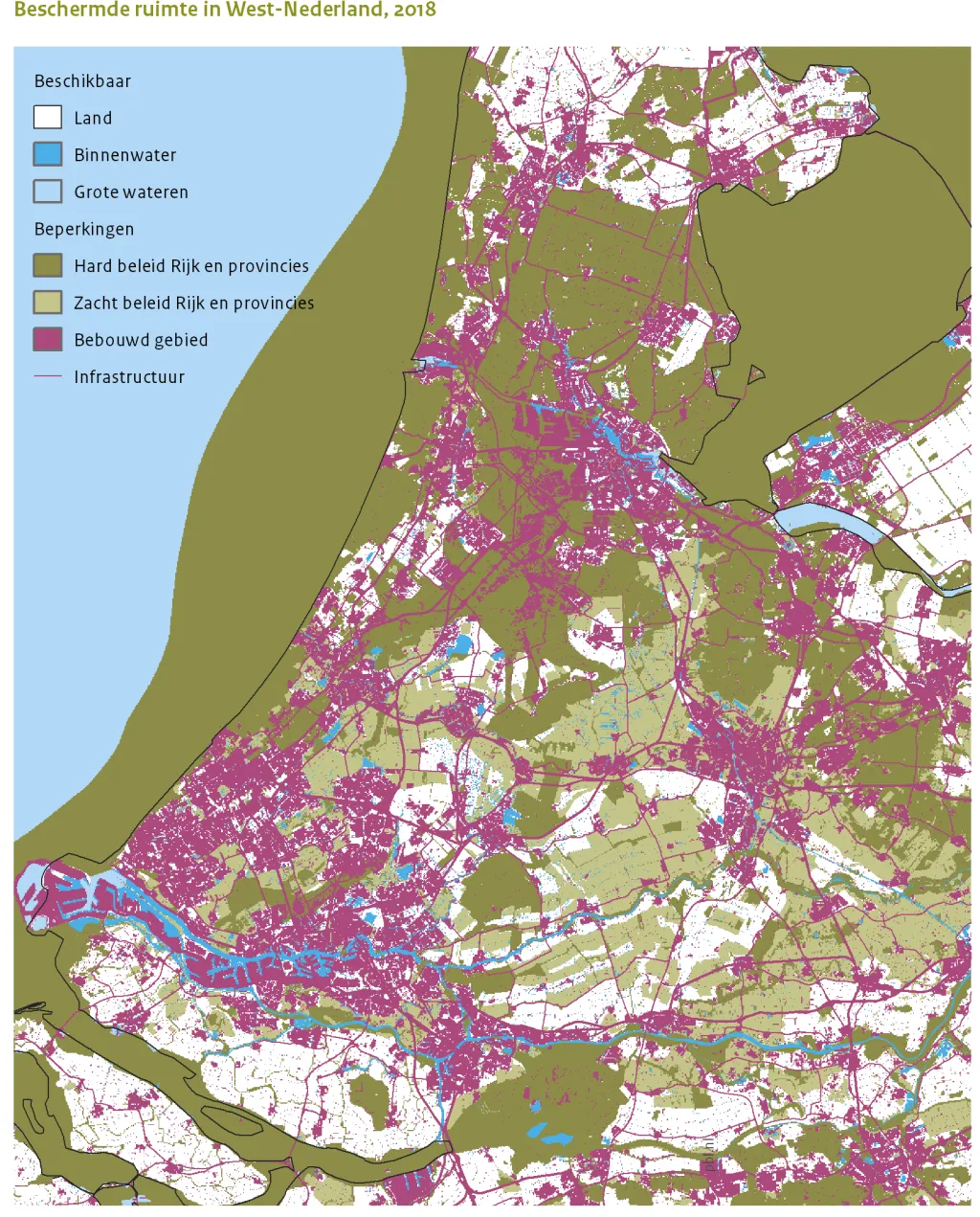 Beschermde ruimte in West-Nederland. 2018