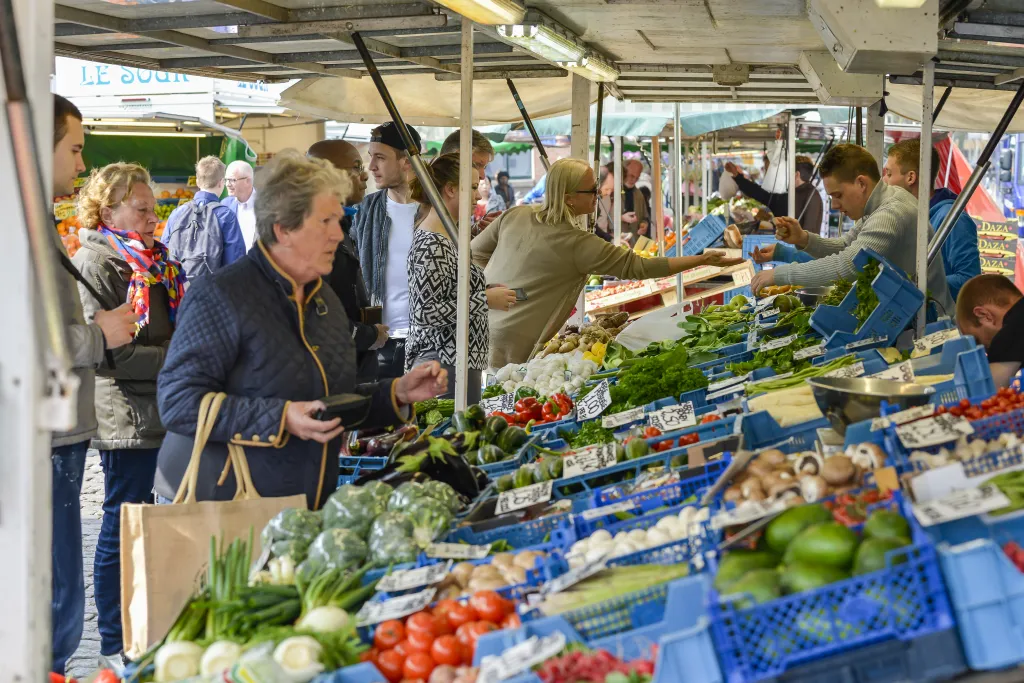 A Dutch food market