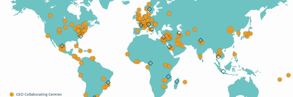 Locations of GEO Collaborating Centres in the World