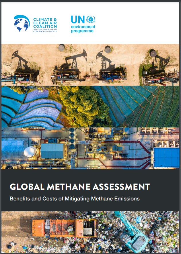 Cover UNEP Global Methane Assessment report