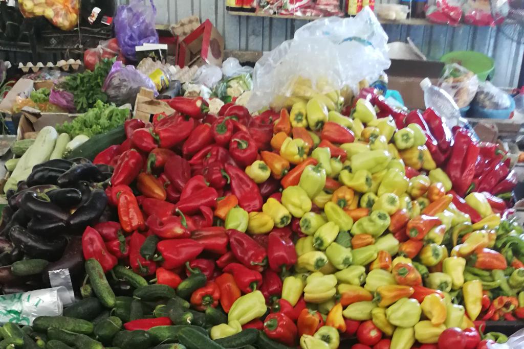 A local market in Africa