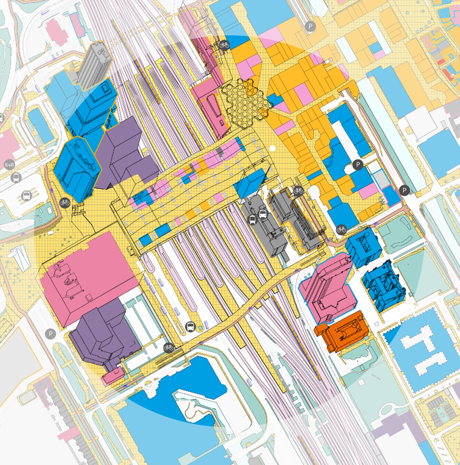 kansen rondom spoor, afbeelding van Centraal Station Utrecht