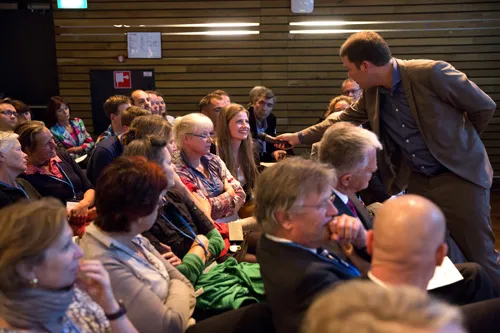 Gesprek met de zaal