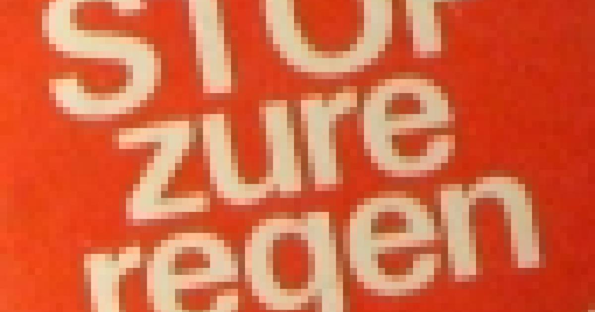 Zure regen. Een analyse van dertig jaar Nederlandse ...